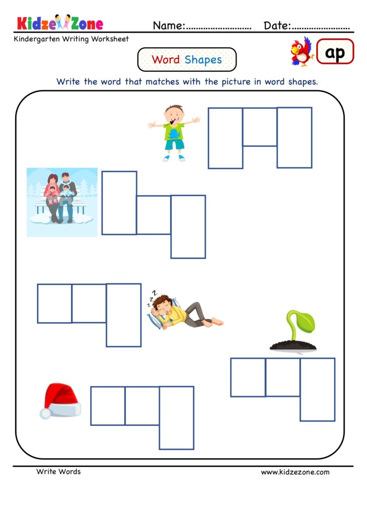ap word family word shapes Worksheet