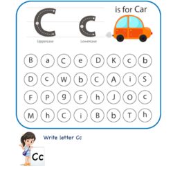 Find and Color Letter Cc2