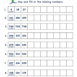 Math practice Skip counting by 9