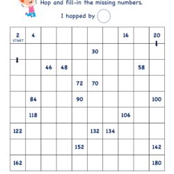 SKIP COUNTING BY 2's 2 to 180