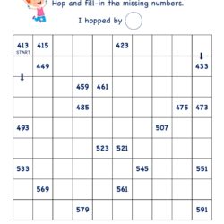 SKIP COUNTING BY 2's 413 to 591