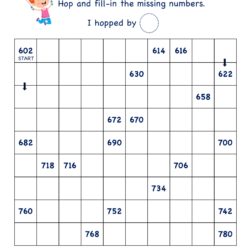 SKIP COUNTING BY 2's 602 to 780