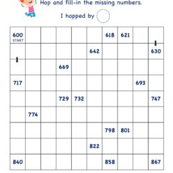 SKIP COUNTING BY 3's 600 to 867