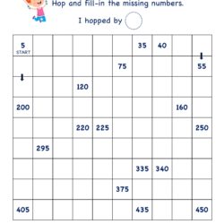 SKIP COUNTING BY 5's 5 to 450