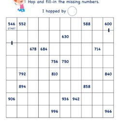 SKIP COUNTING BY 6, number range 546 TO 966