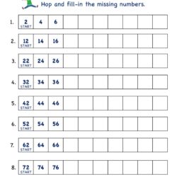 Skip Counting by 2 Practice Worksheet-1