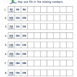 Skip Counting by 2 Practice Worksheet-2