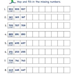 Skip Counting by 2 Practice Worksheet 9