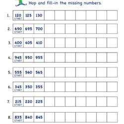 Skip Counting by 5 Practice Worksheet
