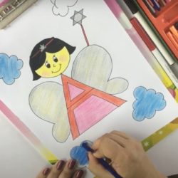 Draw an Angel with Letter A