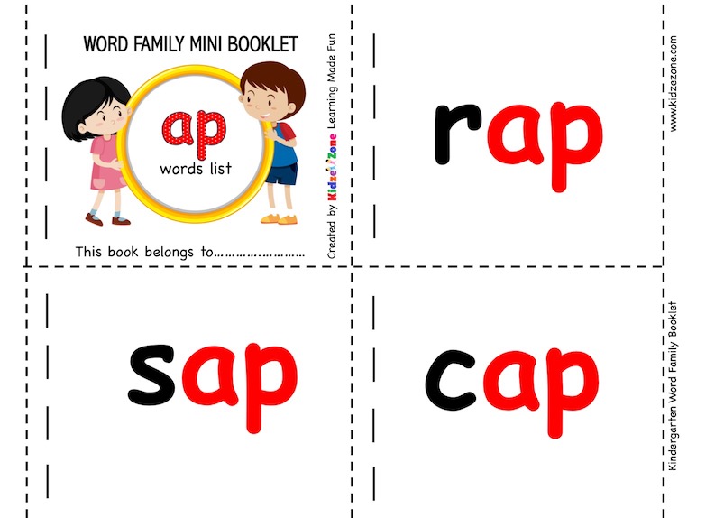 Ap Word family mini word booklet