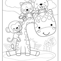 Cute Animals coloring page