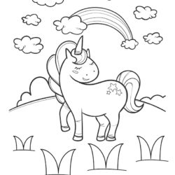Coloring Unicorn Worksheet