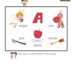 Letter A Reading, Writing and Activity Worksheets