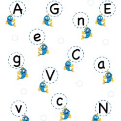 Fun worksheets to practice matching lower case to upper case letter