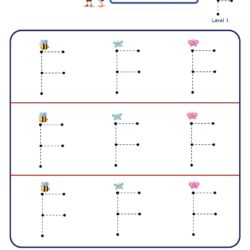 Level 1 pre-writing letter worksheet for kids to trace and learn letter F