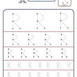 How to master Letter R with letter tracing worksheet in multiple sizes