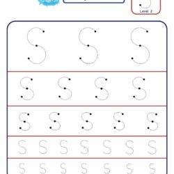 How to master Letter S with letter tracing worksheet in multiple sizes