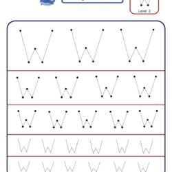 How to master Letter W with letter tracing worksheet in multiple sizes