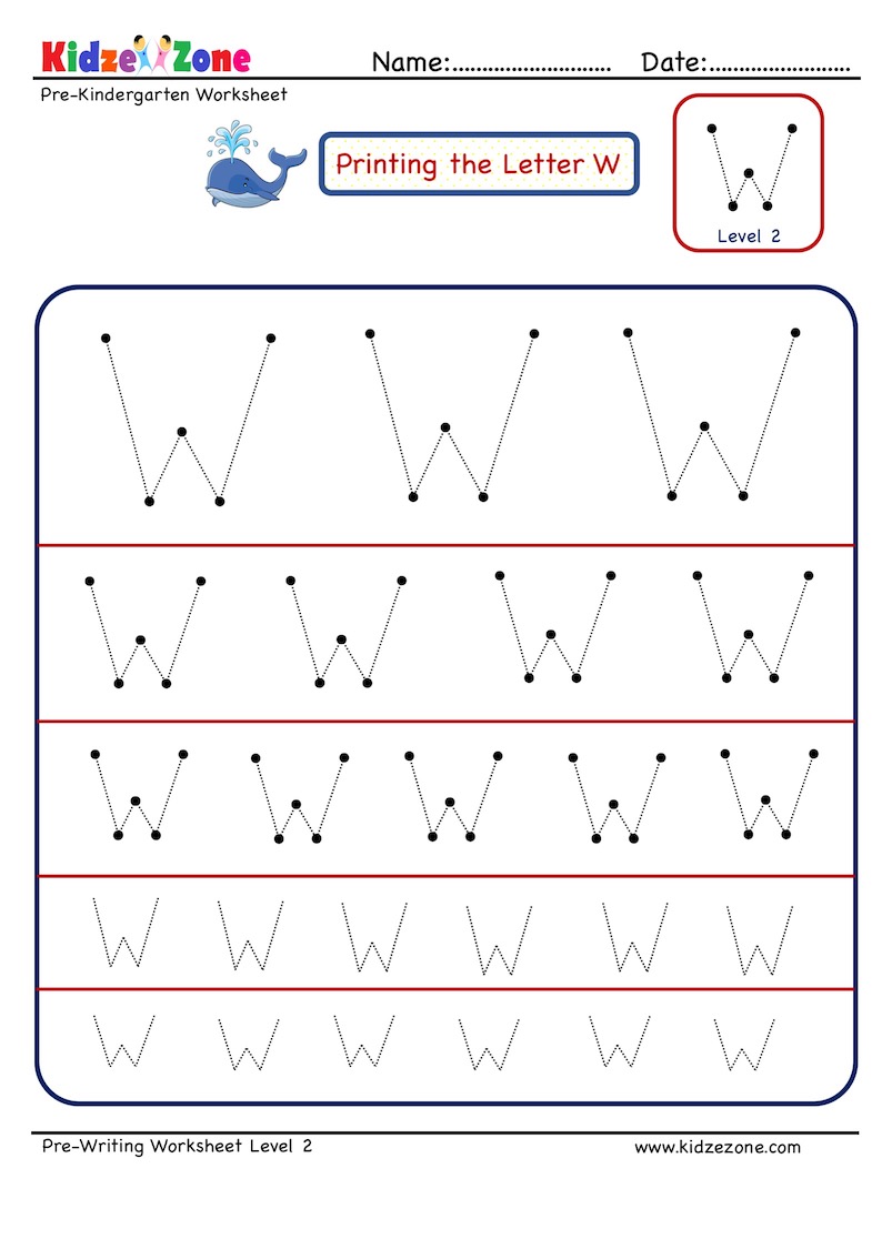 20+ Letter W Tracing Worksheet