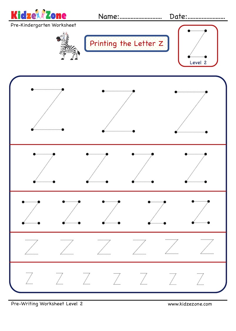 free letter z tracing worksheets - letter z alphabet tracing worksheets ...