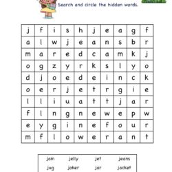 Searching Letter J words in the grid full of letters of words.