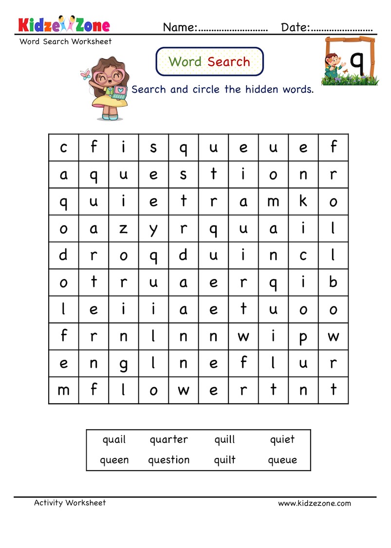 word-search-worksheet-letter-q-words-kidzezone