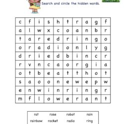 Searching Letter R words in the grid full of letters of words.