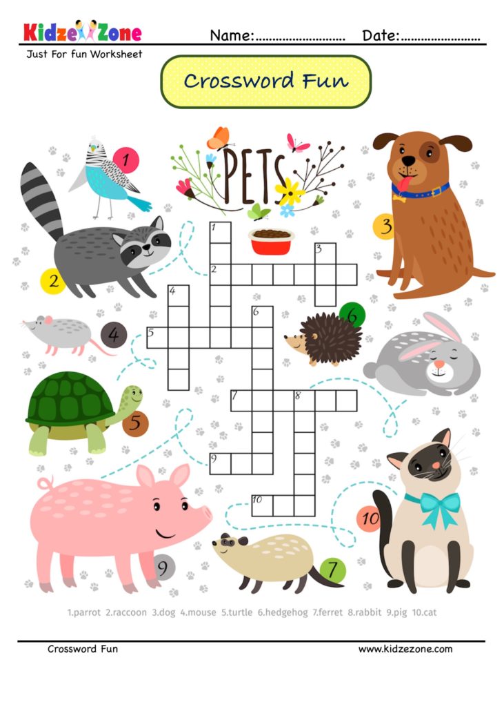Animal Crossword Puzzle 13
