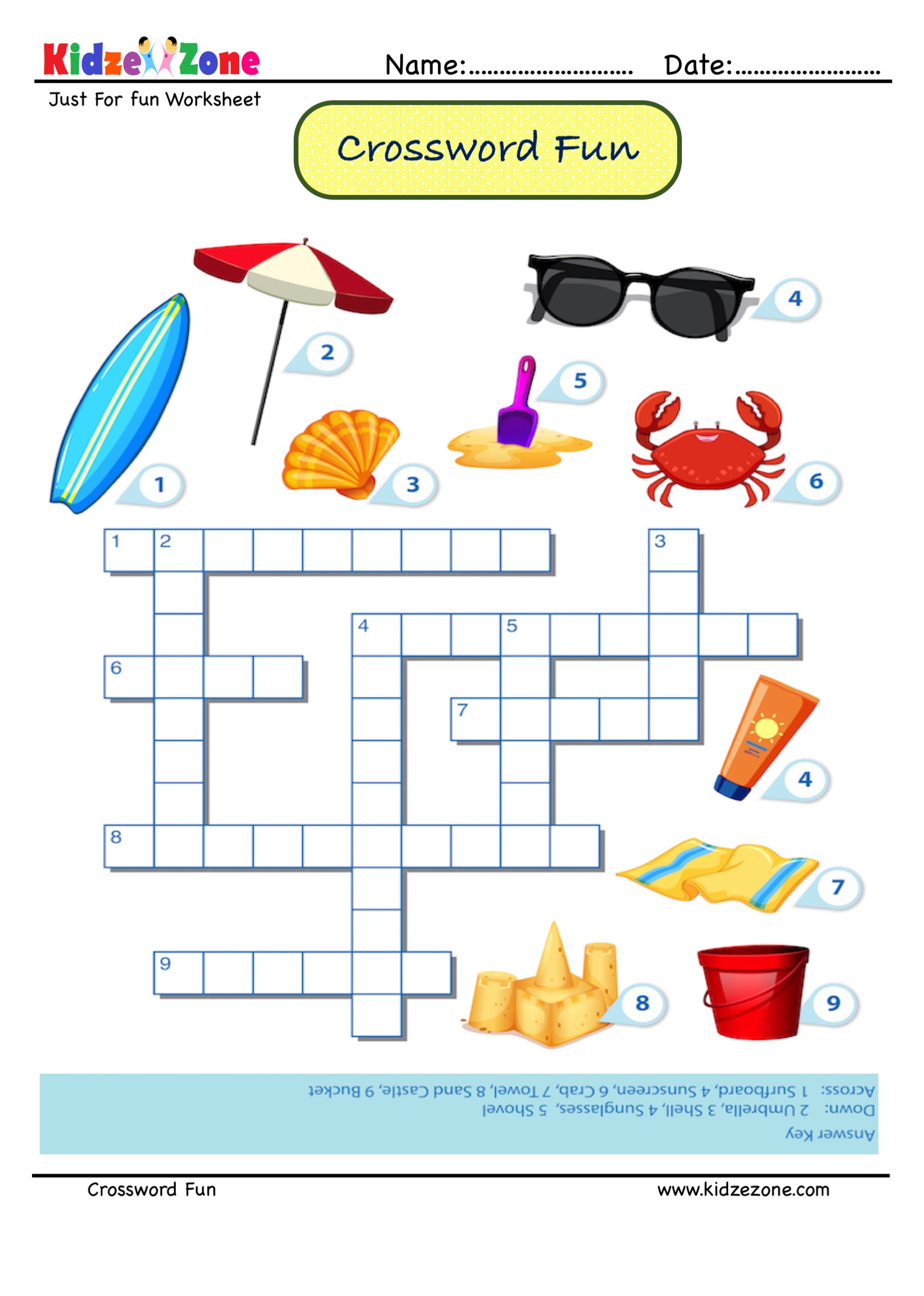 Brain Teasers Crossword Puzzles KidzeZone