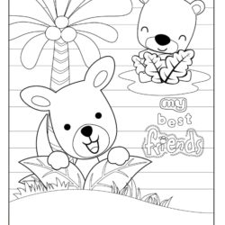 Best Bear Friends Coloring page
