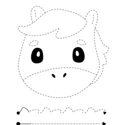 Letter P trace and color Pony worksheet