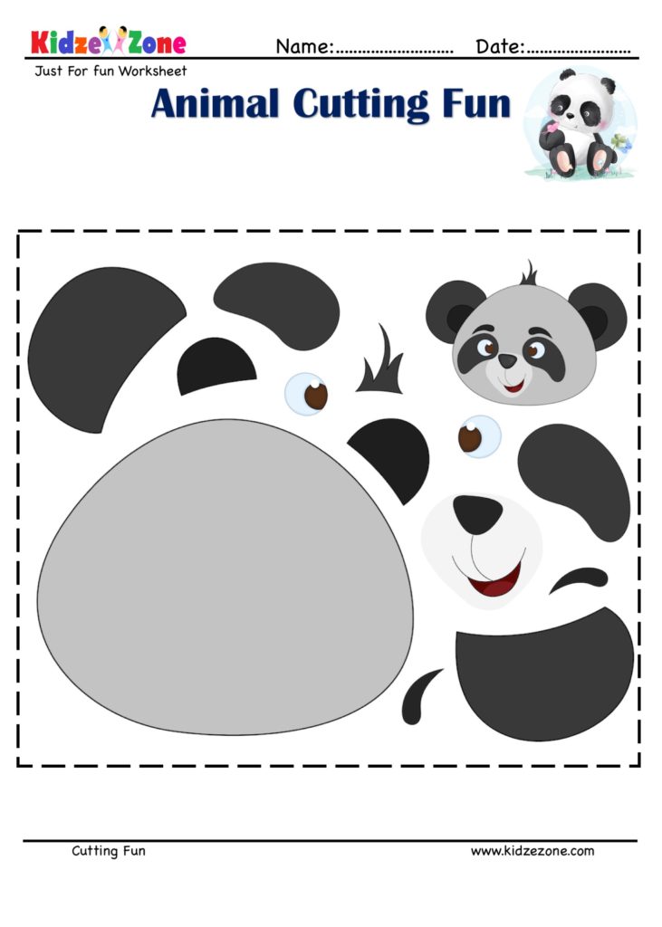 Cut and Paste Activity Fun with a Panda