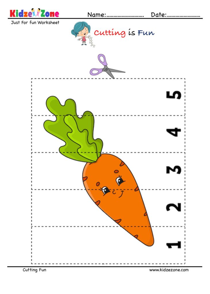 Carrot Cutting and Pasting Activity