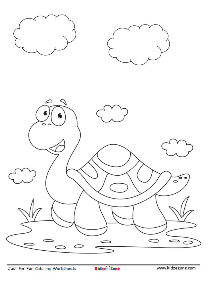Just for Fun Coloring Sheet - Tortoise