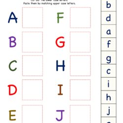 Letter Matching Activity Worksheet - Letter Matching Upper Case to Lower Case