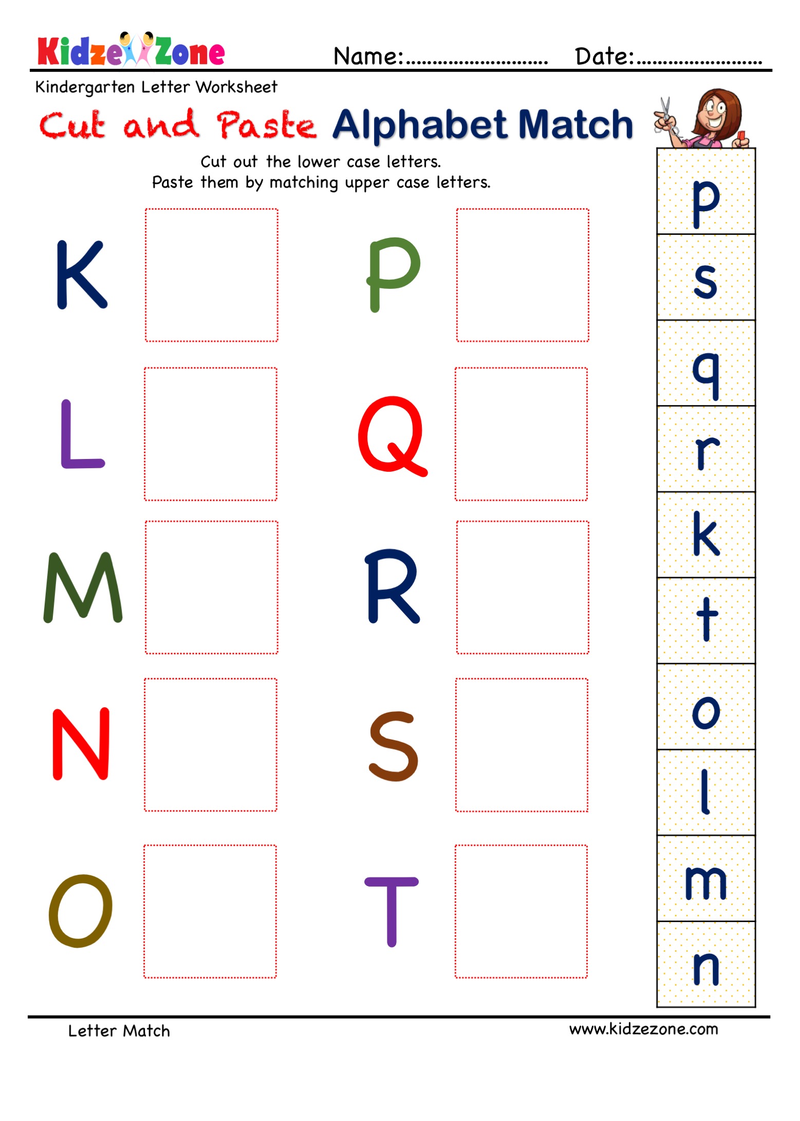 Match cut. Cut and paste Alphabet Match. Alphabet Worksheets and activities. Worksheet Match the Capital Letters to lower Case.