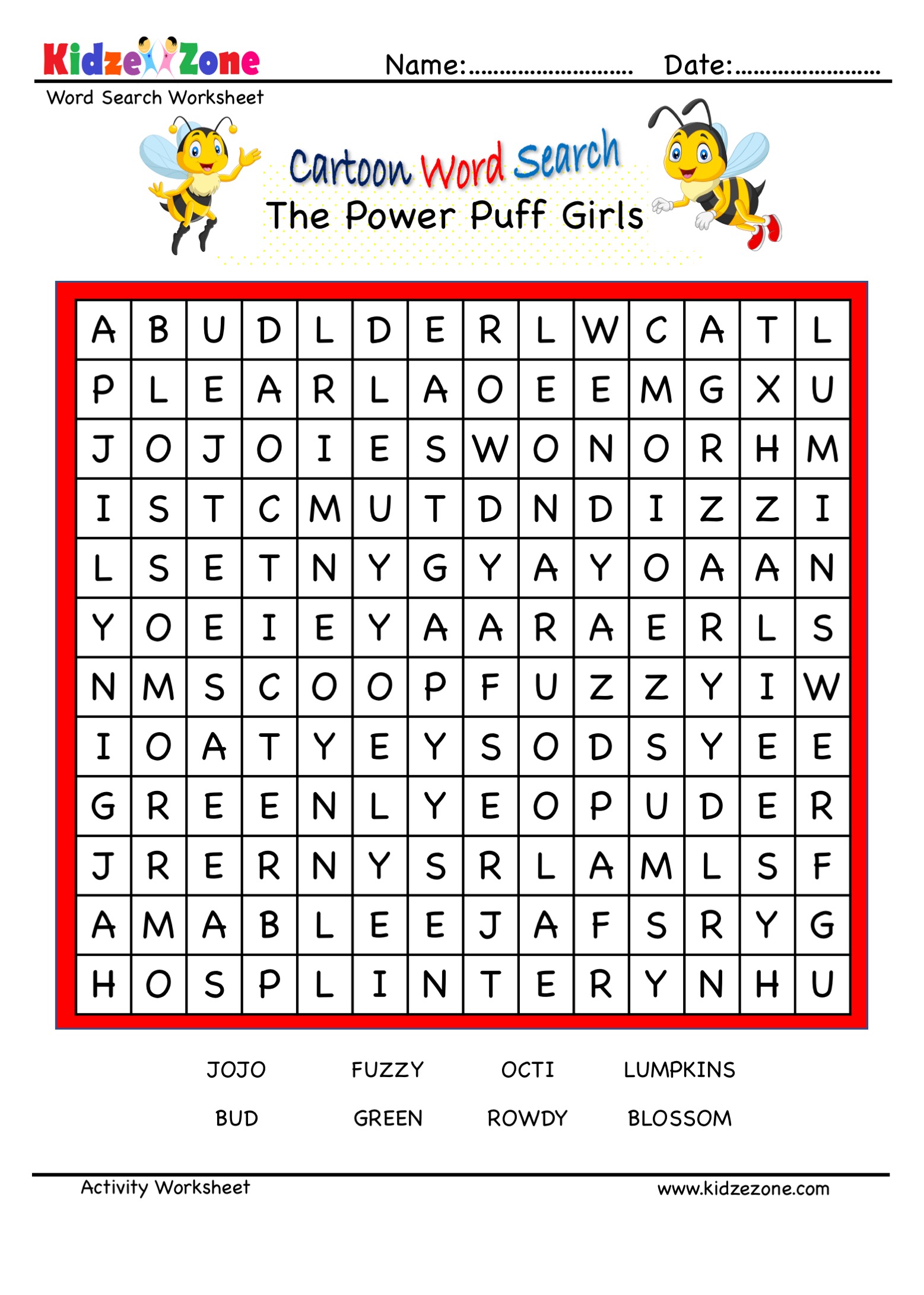 The Power Puff Girls Character Puzzle - KidzeZone