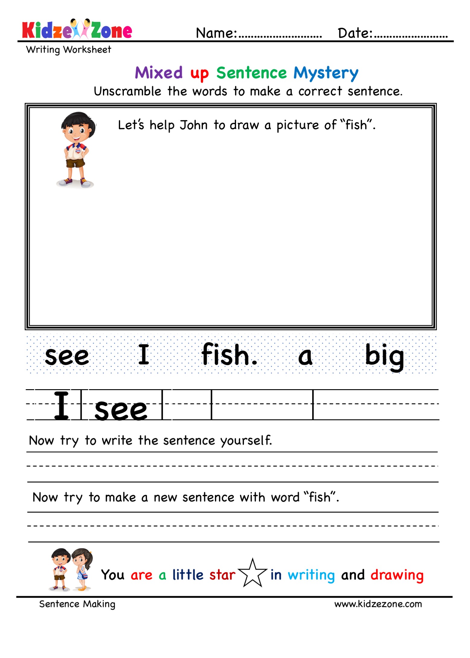 Unscramble Sentences Worksheets Pdf 5th Grade