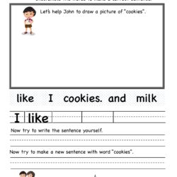 Unscramble the words to make a correct sentence with cookies