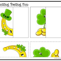 Cutting and pasting Activity worksheet. Play and learn with shapes Worksheet 15