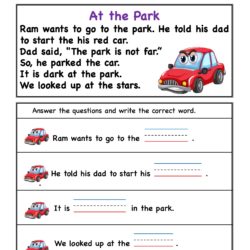 AR word family Reading Comprehension worksheet