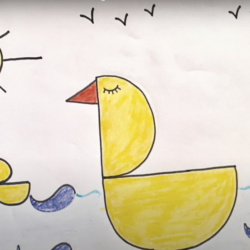 Learn how to Draw a Duck with Letter D