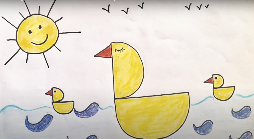 Learn how to Draw a Duck with Letter D