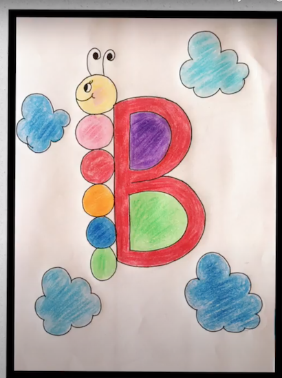 Learn to Draw a Butterfly with Letter B