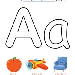 Letter A Coloring Fun Activity