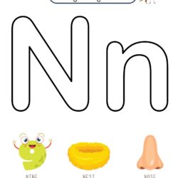 Letter N Coloring Fun Activity