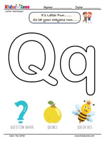 Letter Q Coloring Fun Activity