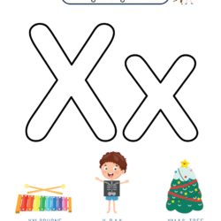 Letter X Coloring Fun Activity